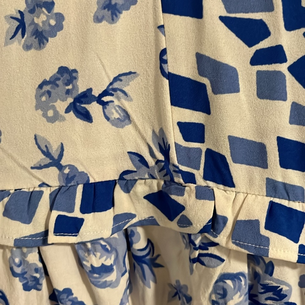 Tolani - Midi Dress, Long sleeves (Blue, Light Blue & White), 3X NWT - Picture 4 of 9
